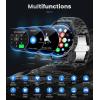 imageLIGE Smart Watches for Men AnswerMake Call 139quot HD Smartwatch for Android iOS IP68 Waterproof 111 Sport Modes Outdoor Fitness Tracker Calorie Step Heart Rate SpO2 Sleep Monitor 300mAh 2 Straps