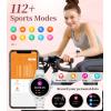 imageLIGE Smart Watches for Women with Diamonds for Android iOS 119quot AMOLED Smartwatch with 247 Heart Rate Sleep Monitor IP68 Waterproof MakeAnswer Call 110 Sport Modes Ceramic Strap Silver