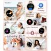 imageLIGE Smart Watches for Women with Diamonds for Android iOS 119quot AMOLED Smartwatch with 247 Heart Rate Sleep Monitor IP68 Waterproof MakeAnswer Call 110 Sport Modes Ceramic Strap GoldampampBlack