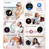imageLIGE Smart Watches for Women with Diamonds for Android iOS 119quot AMOLED Smartwatch with 247 Heart Rate Sleep Monitor IP68 Waterproof MakeAnswer Call 110 Sport Modes Ceramic Strap Silver