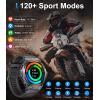 imageMilitary Smart Watch for Men Tactical Smart Watches with Buletooth Call 120 Sports Modes Fitness Watches 143quot AMOLED Watches Rugged Smart Watch for Compatible Android iPhone Samsung Phones