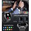 imageMilitary Smart Watch for Men Tactical Smart Watches with Buletooth Call 120 Sports Modes Fitness Watches 143quot AMOLED Watches Rugged Smart Watch for Compatible Android iPhone Samsung Phones