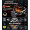 imageMilitary Smart Watch for Men Tactical Smart Watches with Buletooth Call 120 Sports Modes Fitness Watches 143quot AMOLED Watches Rugged Smart Watch for Compatible Android iPhone Samsung Phones