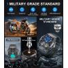 imageMilitary Smart Watch for Men Tactical Smart Watches with Buletooth Call 120 Sports Modes Fitness Watches 143quot AMOLED Watches Rugged Smart Watch for Compatible Android iPhone Samsung Phones