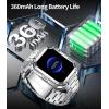 imageMilitary Smart Watch for Men3 Straps Bluetooth Call 196quot Tactical Smart Watches 70Sports Mode Fitness Watch Heart RateBlood PressureSleep Monitor Waterproof Rugged Smartwatch for Android iOS
