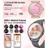 imageSmart Watches for Women132quot HD Fitness Tracker Watch with AnswerMake CallAI Voice ControlHeart RateCaloriesSpO2 Monitor 100 Sport Modes Ladies Silver Smart Watch for Android iOS 2 StrapsPink Silicone StrapBW1845H