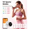 imageSmart Watches for Women132quot HD Fitness Tracker Watch with AnswerMake CallAI Voice ControlHeart RateCaloriesSpO2 Monitor 100 Sport Modes Ladies Silver Smart Watch for Android iOS 2 StrapsBW1845