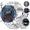 imageLIGE Smart Watch for Men Bluetooth Call 143quot AMOLED Fitness Tracker 107 Sport Modes StepCalorieSpO2Heart RateSleep Monitor 5ATM Waterproof Military Smartwatch for Android iOS 400mAh