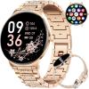 imageLIGE Smart Watch for Women2 Bands 143quot HD AMOLED Slim Smartwatch for Android iOSFitness Tracker with 120 Sport ModesIP68 WaterproofSleep MonitorSilverFV12A