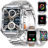 imageMilitary Smart Watch for Men3 Straps Bluetooth Call 196quot Tactical Smart Watches 70Sports Mode Fitness Watch Heart RateBlood PressureSleep Monitor Waterproof Rugged Smartwatch for Android iOS