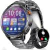 imageLIGE Military Smart Watch for Men 730mAh175quot Large HD AMOLED Touchscreen Smartwatches with LED Flashlight for Android iOS Fitness Tracker with 110 Sport ModesHeart RateSleep MonitorSilverTX2A