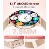 imageLIGE Smart Watch for Women 143 AMOLED Screen Smartwatch with AnswerMake Call for iPhoneAndroidSamsungFitness Tracker with 120 Sport Modes SleepHealth Monitor IP68 Waterproof2 BandsSilverGold Mesh  Aprikose Silikon