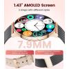 imageLIGE Smart Watch for Women 143 AMOLED Screen Smartwatch with AnswerMake Call for iPhoneAndroidSamsungFitness Tracker with 120 Sport Modes SleepHealth Monitor IP68 Waterproof2 BandsSilverBlack Mesh  Apricot Silicone