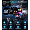 image:imageLIGE Military Smart Watches for Men2 Bands1000mAh185 HD Large Screen Smartwatch Flashlight110 Sports ModesIP68 WaterproofSleep Monitor Fitness Tracker Watch for Android iOSMatte BlackEF13B
