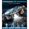 image:imageLIGE Military Smart Watches for Men2 Bands1000mAh185 HD Large Screen Smartwatch Flashlight110 Sports ModesIP68 WaterproofSleep Monitor Fitness Tracker Watch for Android iOSMatte BlackEF13B