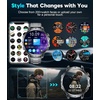 image:imageLIGE Military Smart Watches for Men2 Bands1000mAh185 HD Large Screen Smartwatch Flashlight110 Sports ModesIP68 WaterproofSleep Monitor Fitness Tracker Watch for Android iOSMatte BlackEF13FJ
