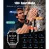 image:imageLIGE Military Smart Watch for Men3 Bands1000mAh2 HD Large Screen Smartwatch Flashlight110 Sports Modes Fitness Tracker Watch for Android iOSBlackblack