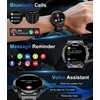 image:imageLIGE Military Smart Watches for Men Smartwatch with 730mAh162 AMOLED ScreenFlashlightHeart RateSleepCalling110 Sports Mode Rugged Mens Fitness Tracker Watch for Android iOSBlackblack