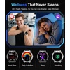 image:imageLIGE Military Smart Watches for Men Smartwatch with 730mAh162 AMOLED ScreenFlashlightHeart RateSleepCalling110 Sports Mode Rugged Mens Fitness Tracker Watch for Android iOSBlackblack