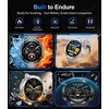 image:imageLIGE Military Smart Watches for Men Smartwatch with 730mAh162 AMOLED ScreenFlashlightHeart RateSleepCalling110 Sports Mode Rugged Mens Fitness Tracker Watch for Android iOSBlacksilver