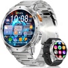 image:imageLIGE Military Smart Watches for Men Smartwatch with 730mAh162 AMOLED ScreenFlashlightHeart RateSleepCalling110 Sports Mode Rugged Mens Fitness Tracker Watch for Android iOSBlacksilver