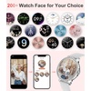 image:imageLIGE Smart Watch for WomenAnswerMake Calls13HD Diamonds Luxury Smartwatch for Android iPhone PhonesFitness Trackers with 20 Sport ModesHeart RateIP68 WaterproofSpO2Sleep MonitorRose goldSilver