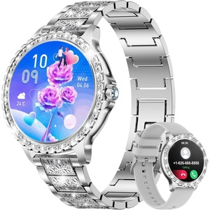 image:imageLIGE Smart Watch for WomenAnswerMake Calls13HD Diamonds Luxury Smartwatch for Android iPhone PhonesFitness Trackers with 20 Sport ModesHeart RateIP68 WaterproofSpO2Sleep MonitorRose goldSilver