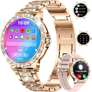 image:imageLIGE Smart Watch for WomenAnswerMake Calls13HD Diamonds Luxury Smartwatch for Android iPhone PhonesFitness Trackers with 20 Sport ModesHeart RateIP68 WaterproofSpO2Sleep MonitorRose goldRose Gold